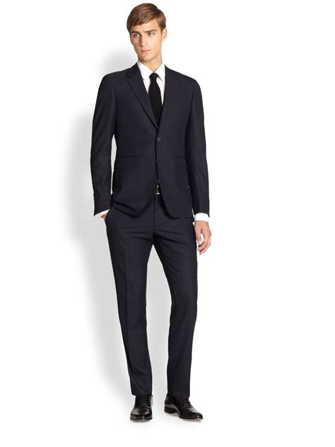 burberry blue blazer|Burberry black wool tuxedo suit.